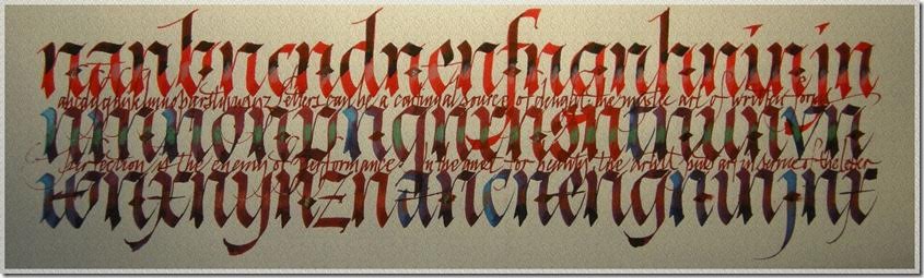 Calligraphy in Color