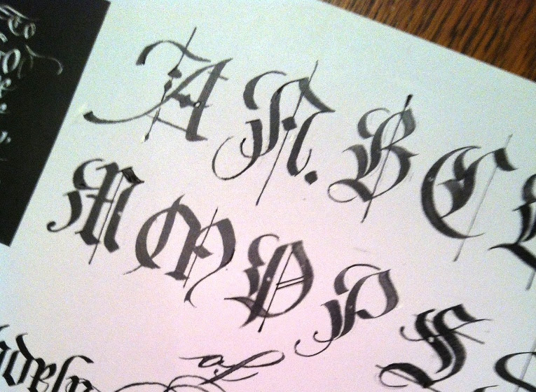 Capitalizing on the Batarde | Greater Cincinnati Calligraphers' Guild